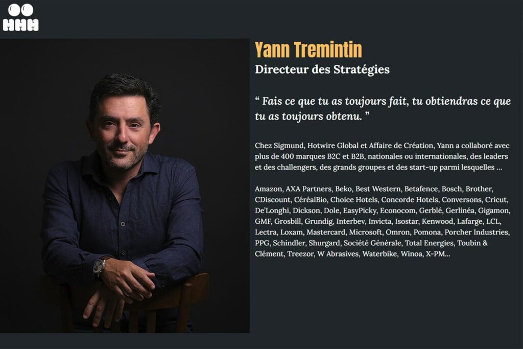 portrait corporate professionnel affiché sur site internet