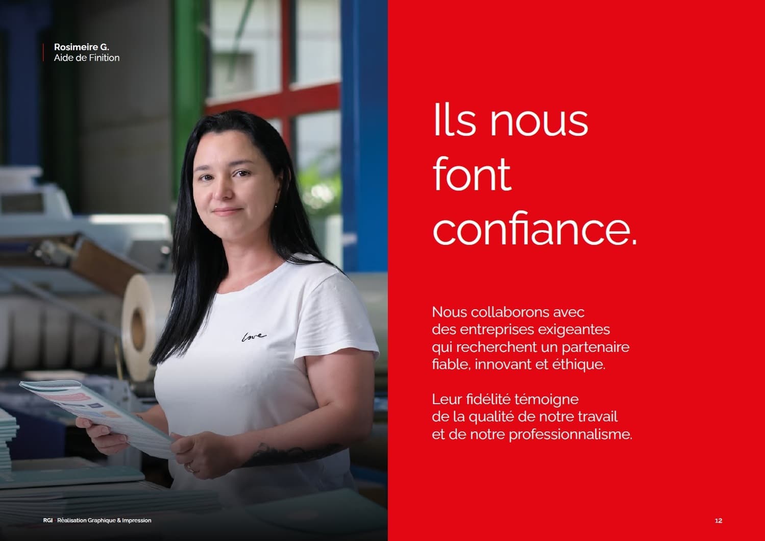 Portrait d'une aide de finition