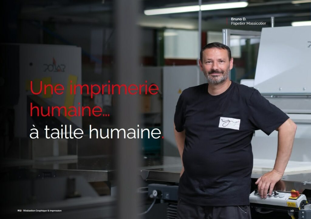 Portrait d'un papetier Massicotier